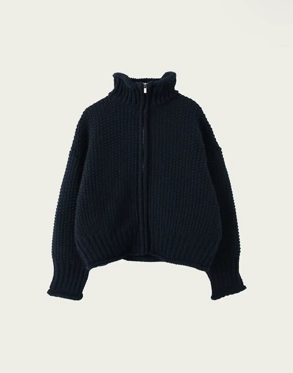 Ribbonbit Tabi Zip-up Knit - Navy